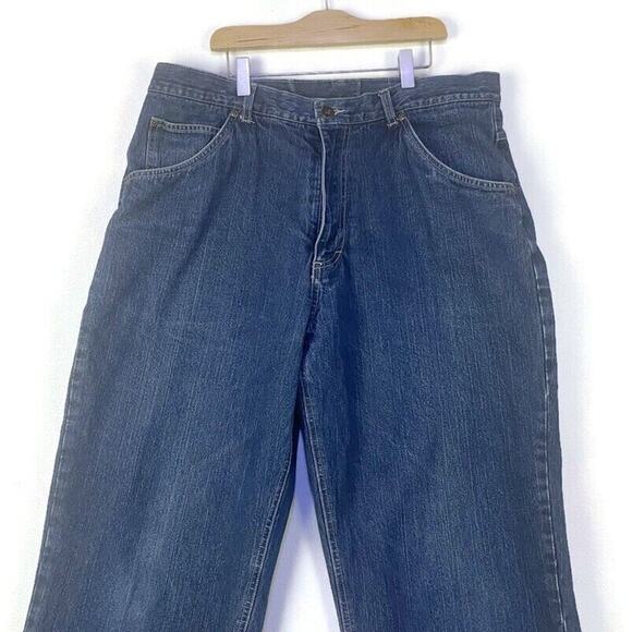 Lee Dungaree Jeans Men's Size 36x34 Quilted Lined Made in Russia - Picture 5 of 8